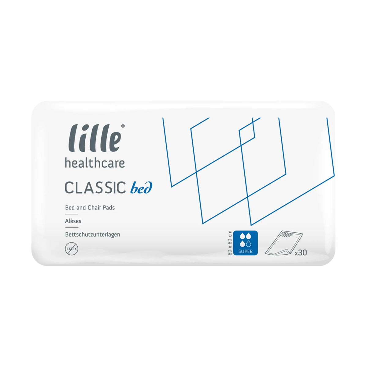Lille Classic Bed Super Disposable Bed Pads – Pack of 30