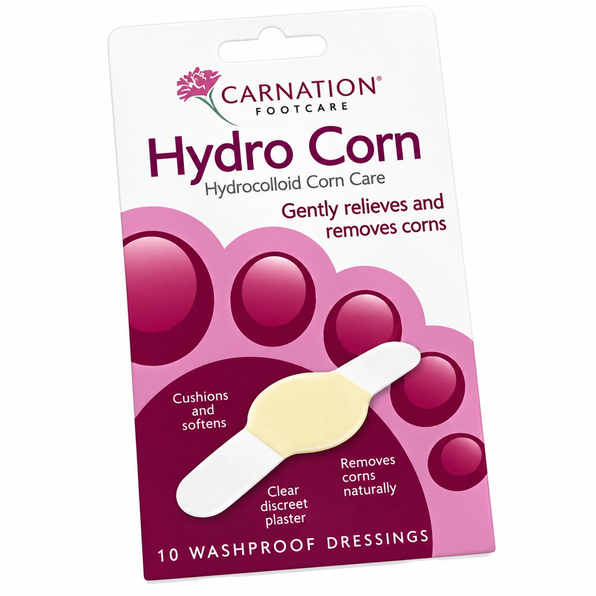 Carnation Hydrocolloid Corn Plasters – Pack of 10