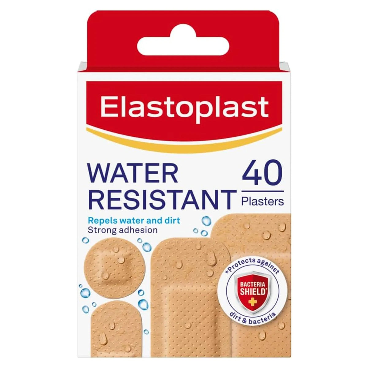 Elastoplast Water Resistant Plasters – Pack of 40