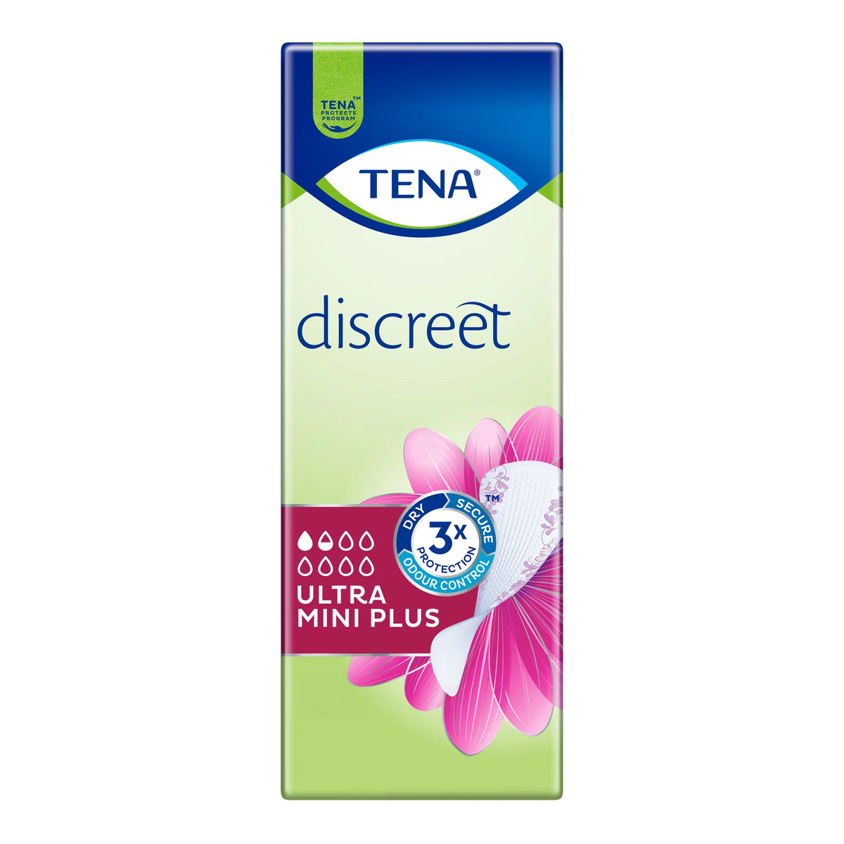 TENA Discreet Ultra Mini Plus Incontinence Liners – Pack of 24