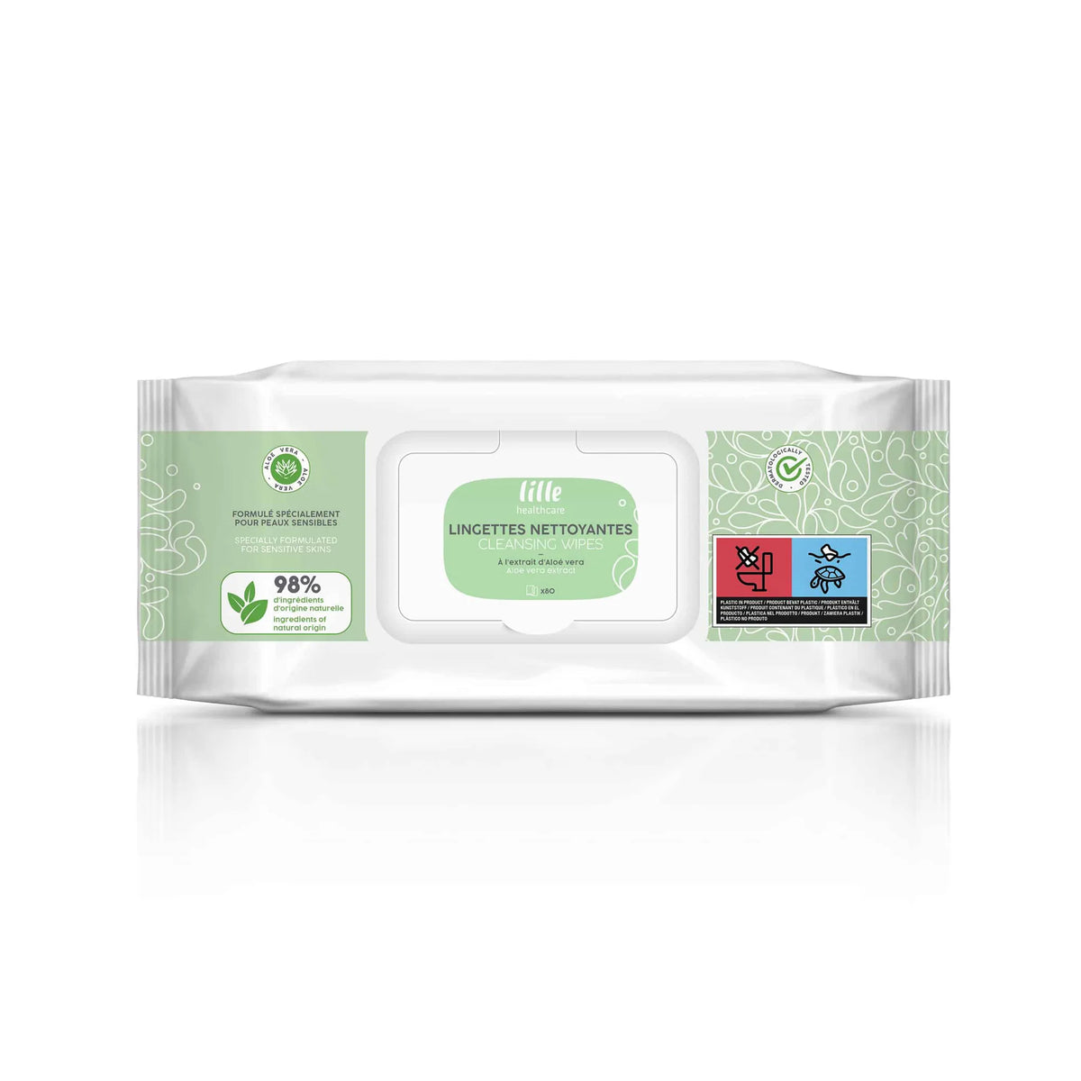 Lille Wet Wipes with Aloe Vera – Pack of 80