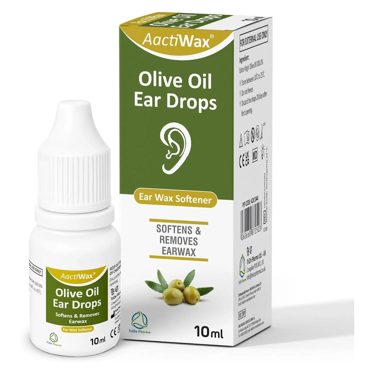 AactiWax Olive Oil Ear Drops 10ml