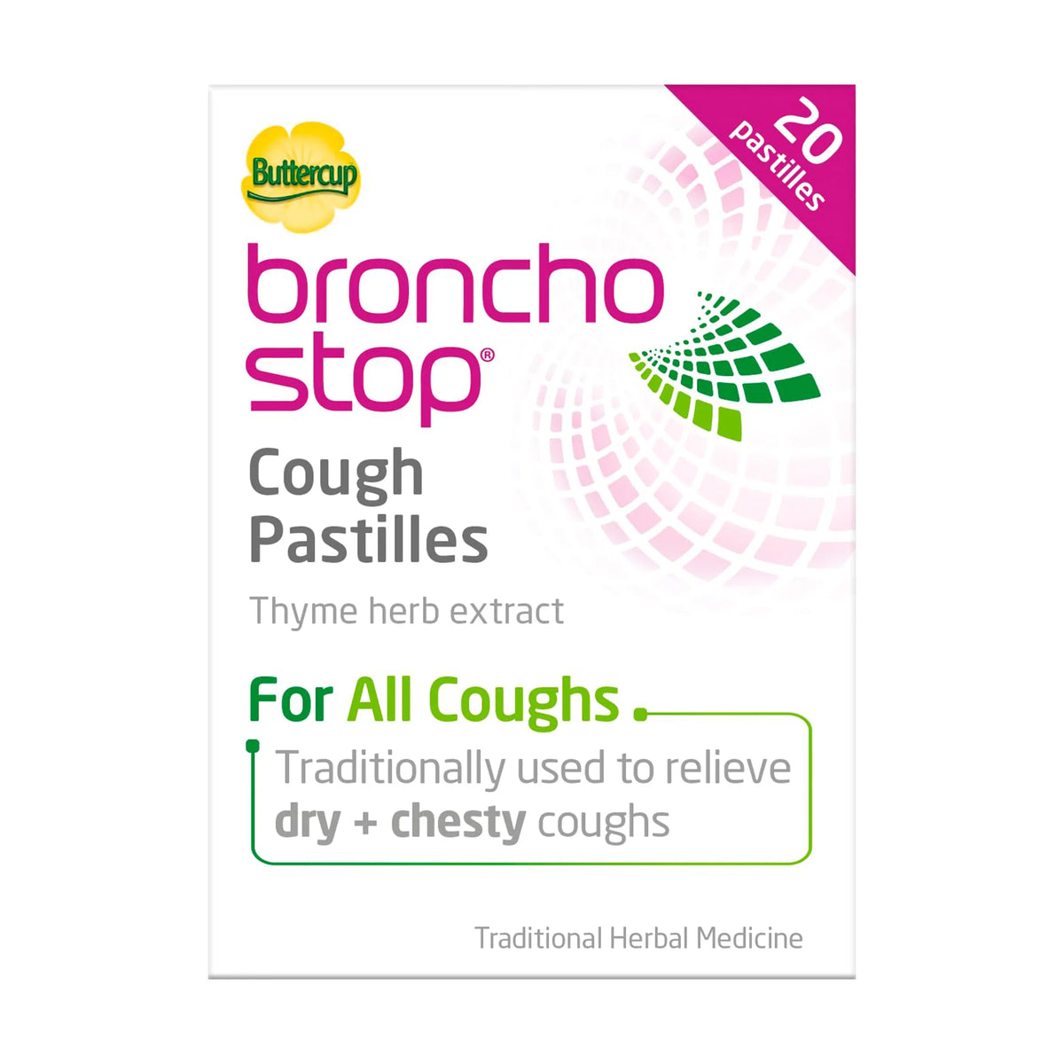 Buttercup Bronchostop Cough Pastilles - Pack of 20