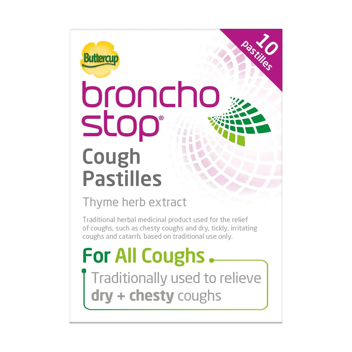 Buttercup Bronchostop Cough Pastilles - Pack of 10
