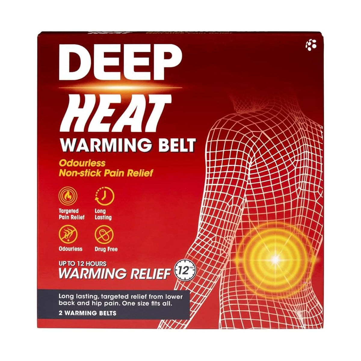 Deep Heat Lower Back Warming Belt – Pack of 2