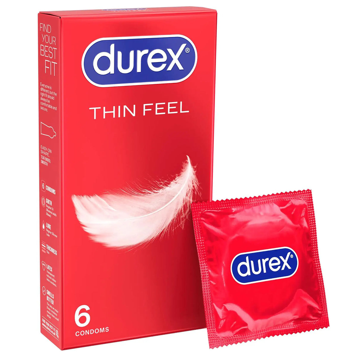 Durex Thin Feel Condoms – Pack of 6