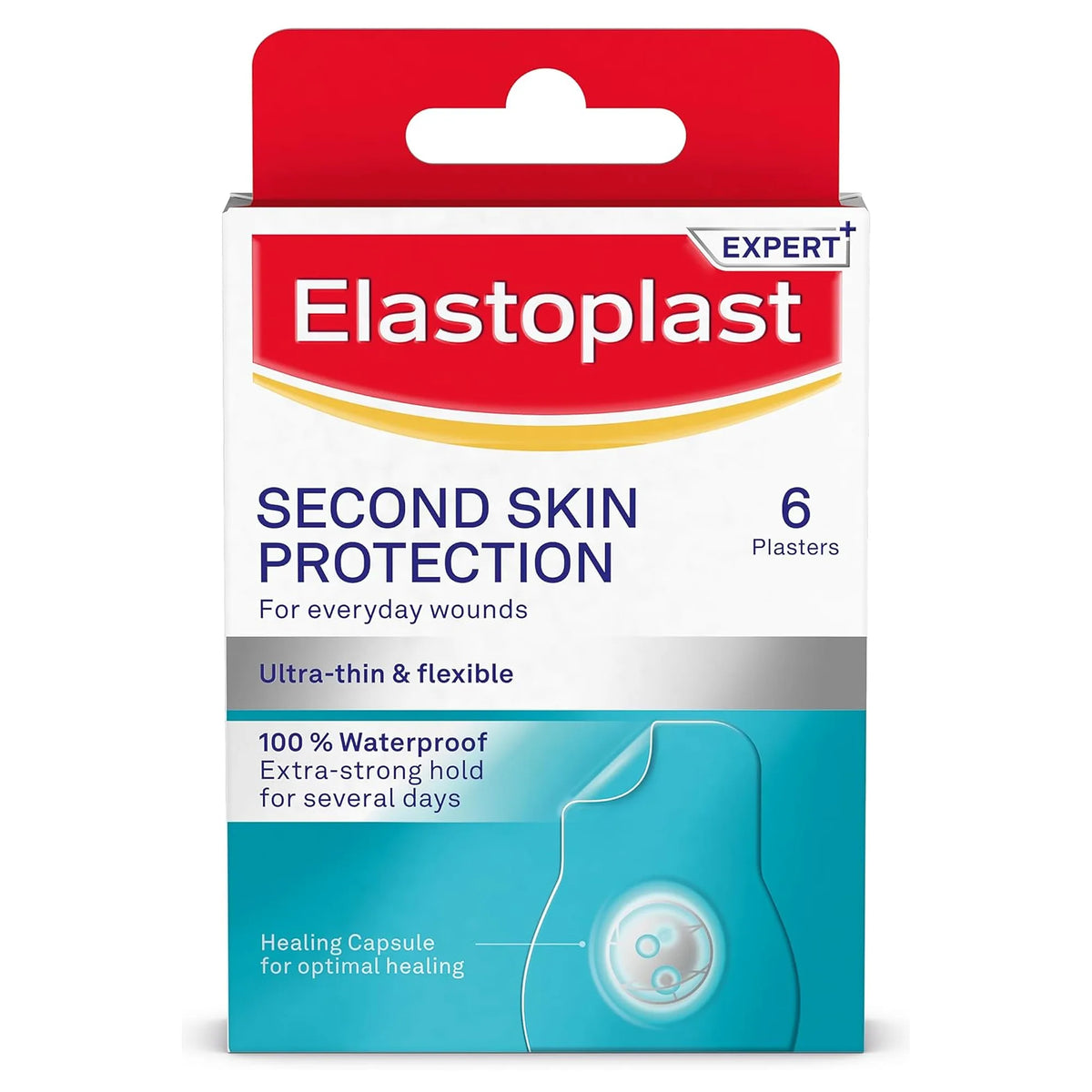 Elastoplast Second Skin Protection Hydrocolloid Patches – Pack of 6