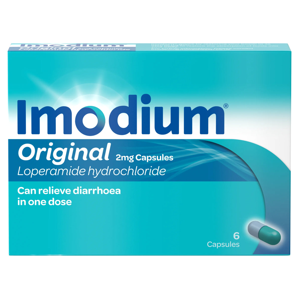 Imodium Original 2mg Capsules – Pack of 6