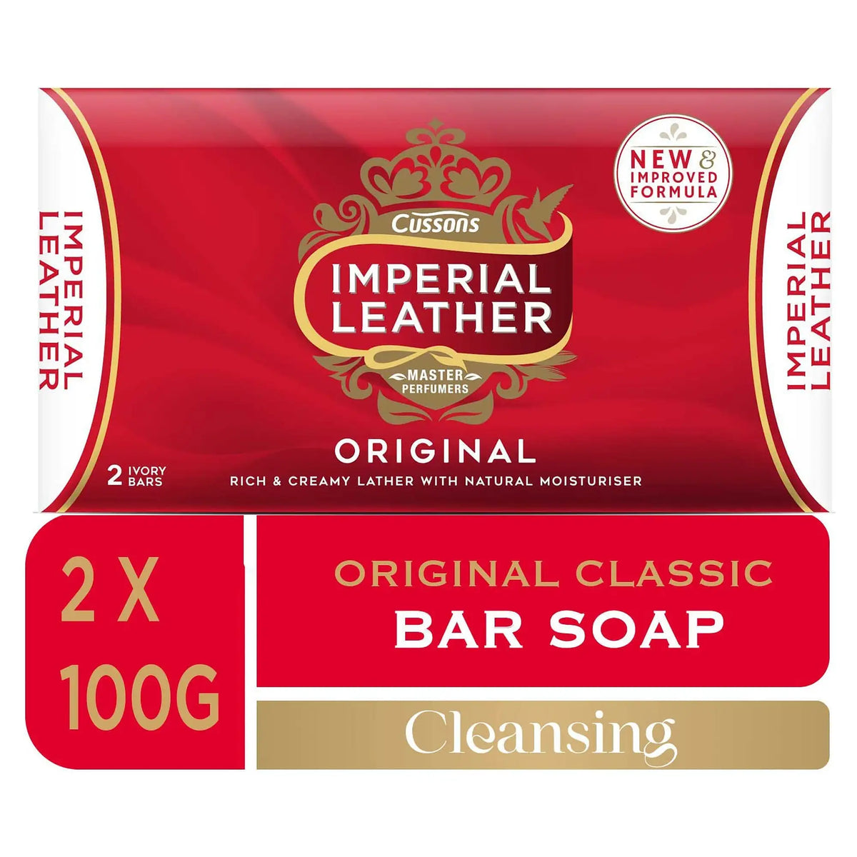 Imperial Leather Original Bar Soap 100g – Pack of 2