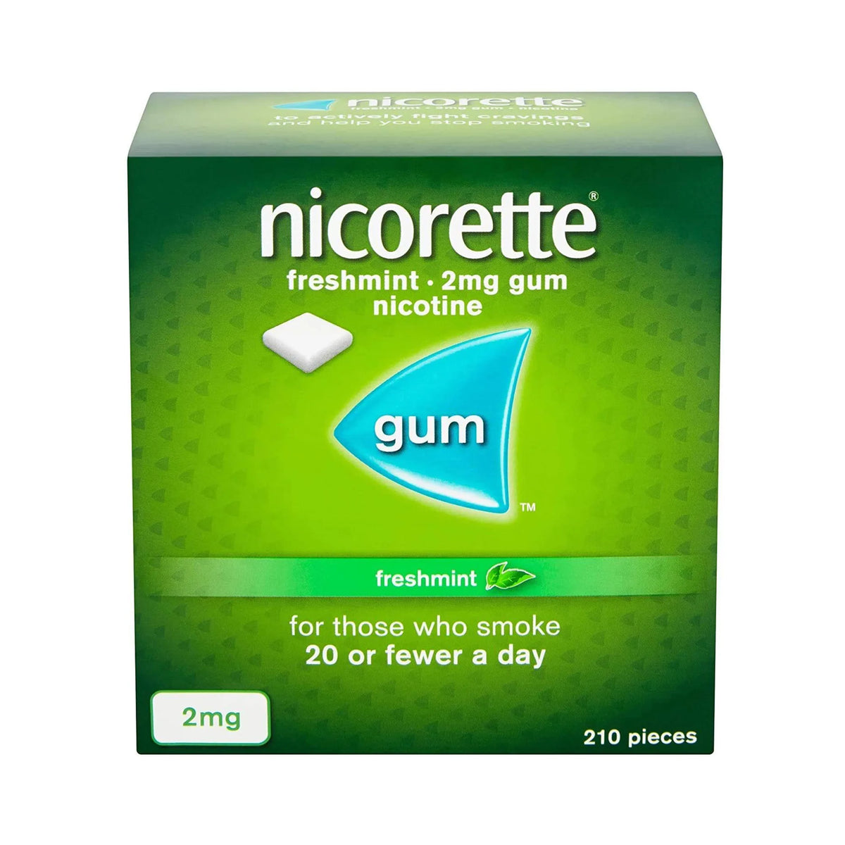 Nicorette Freshmint Nicotine Gum 2mg – Pack of 210
