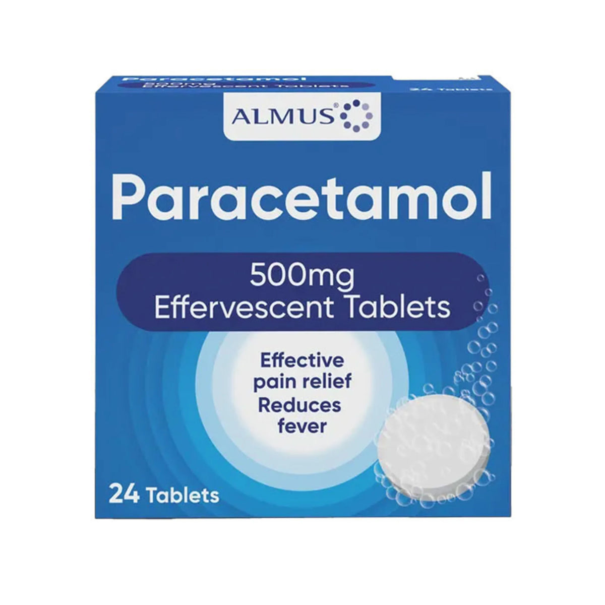 Paracetamol 500mg Effervescent Tablets – Pack of 24