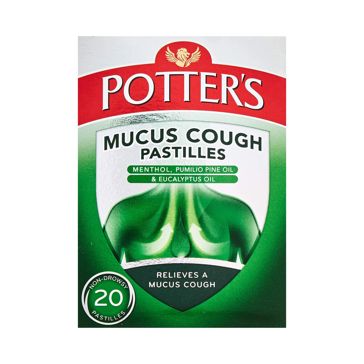 Potter’s Cough & Mucus Relief Pastilles – Pack of 20
