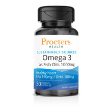 Procters Health Omega 3 Fish Oil 1000mg 30 softgel capsules
