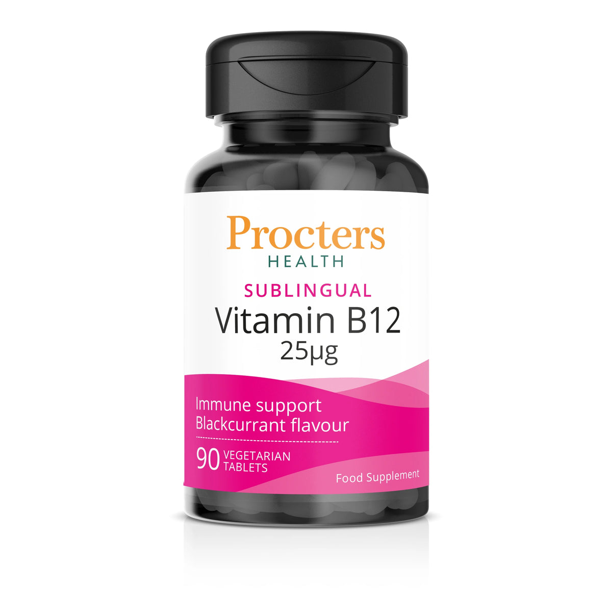 Procters Health Sublingual Vitamin B12 25 micrograms 90 tablets