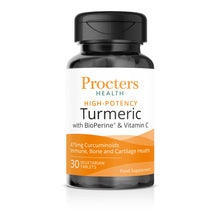Procters Health High-Potency Turmeric with BioPerine and Vitamin C 30 tablets