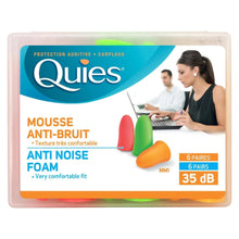 Quies Soft Foam Ear Plugs 35dB – Pack of 6 Pairs