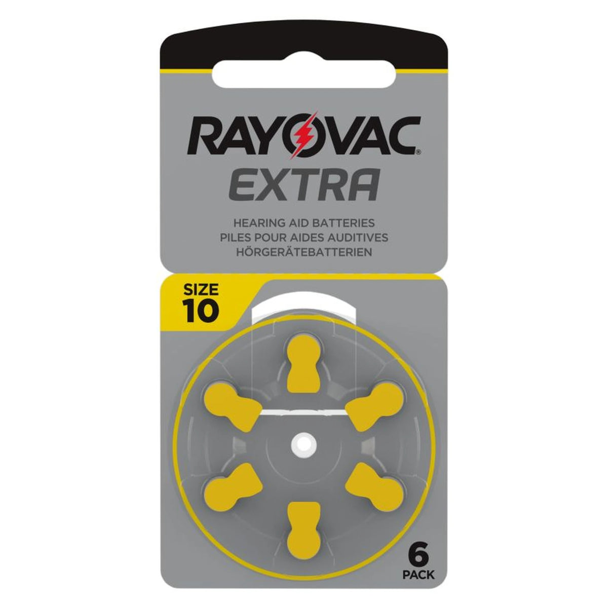 Rayovac Extra Advanced Hearing Aid Batteries Size 10 – Pack of 6