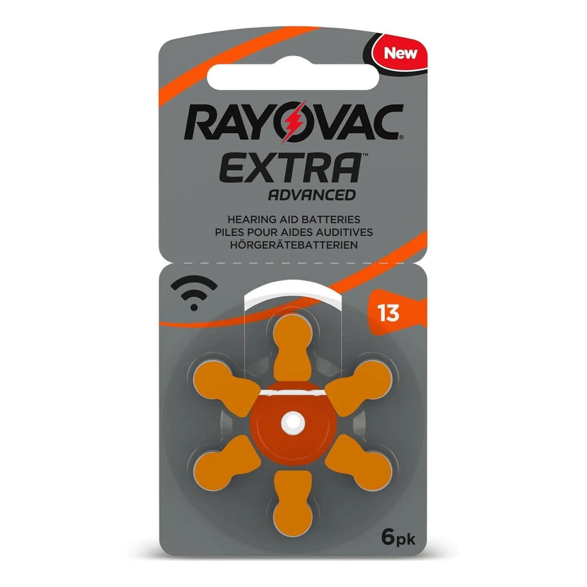 Rayovac Extra Advanced Hearing Aid Batteries Size 13 – Pack of 6