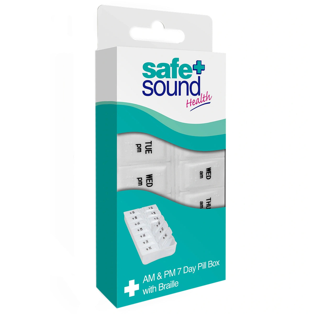 Safe & Sound AM/PM 7 Day Pill Reminder