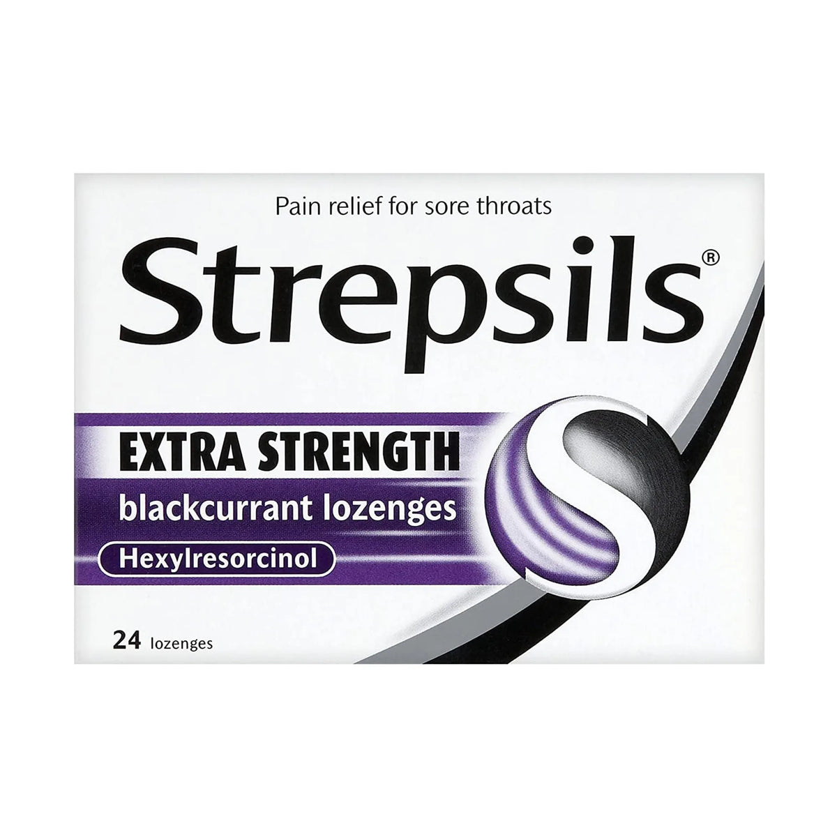 Strepsils Extra Blackcurrant Lozenges – Pack of 24