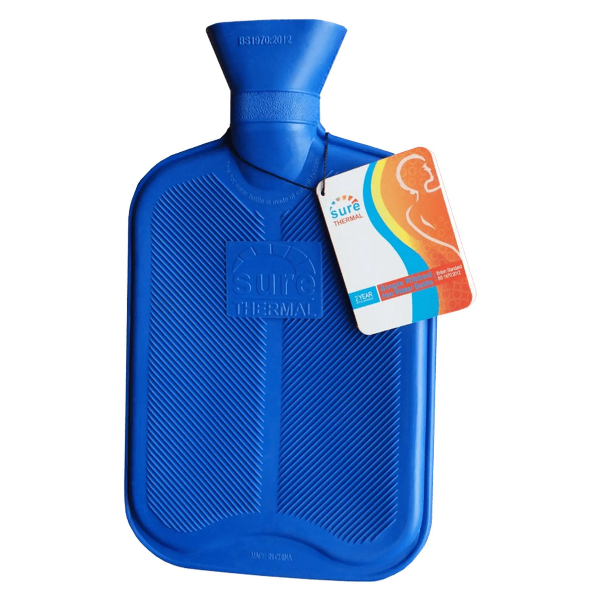 Sure Thermal Hot Water Bottle, Ribbed One Side 2L