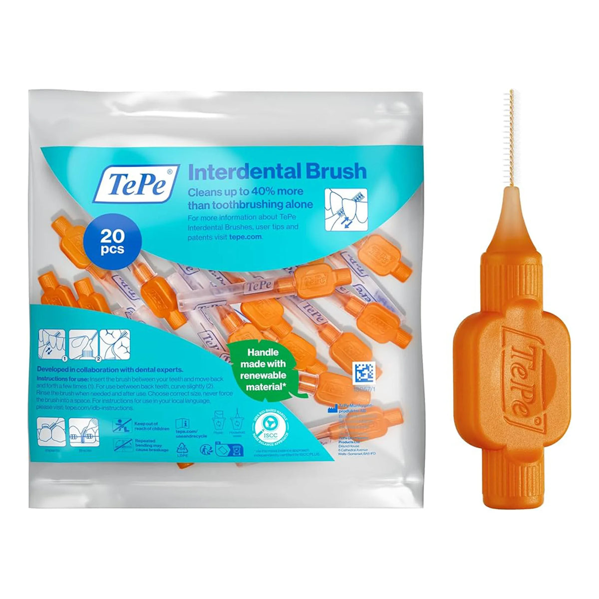 TePe Interdental Brushes - 0.45 mm (Orange)