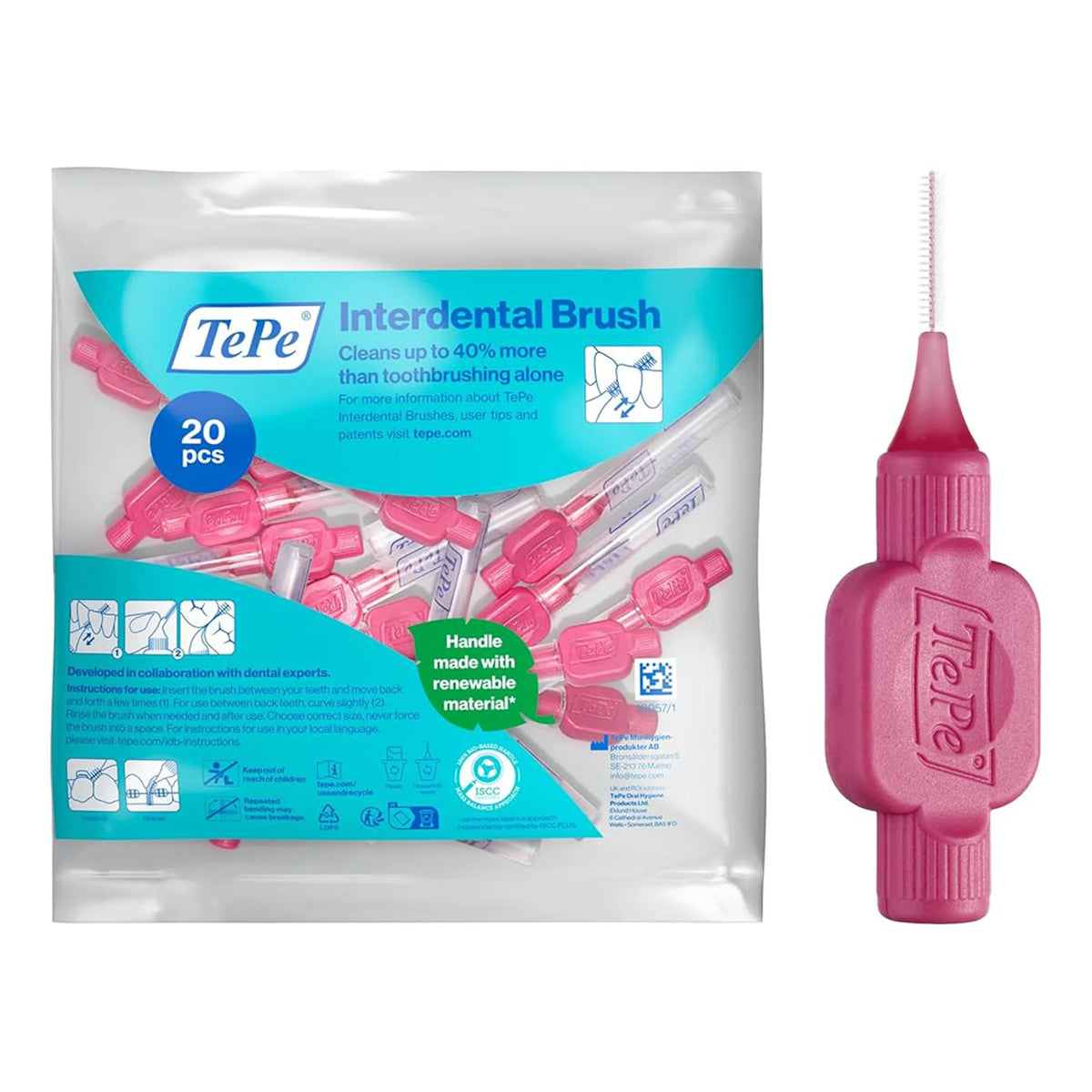 TePe Interdental Brushes - 0.4 mm (Pink)