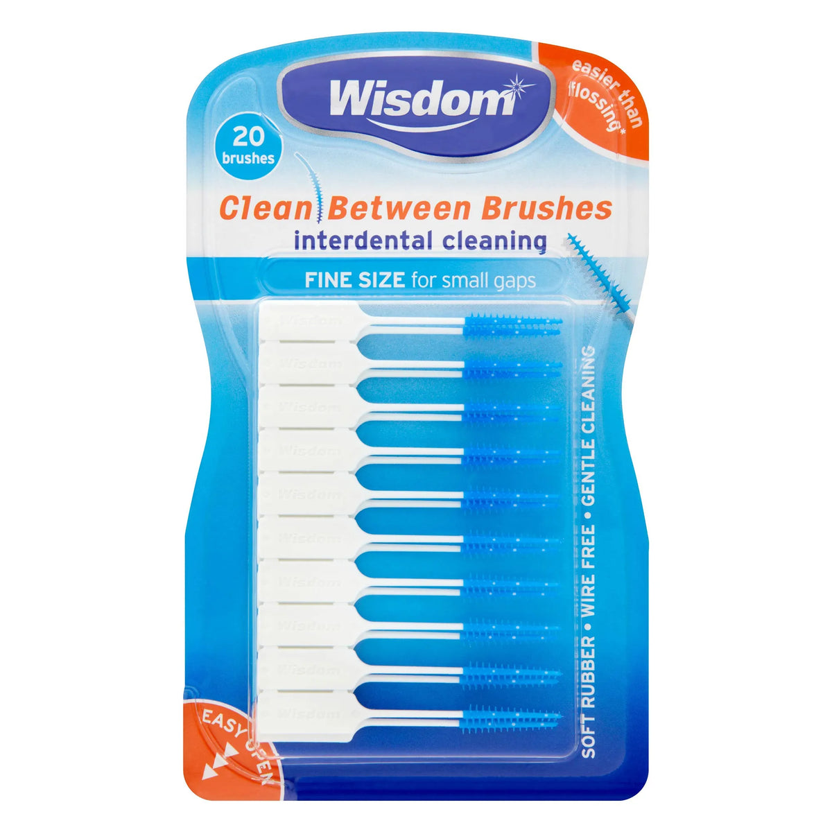 Wisdom Clean Between Interdental Brushes – Pack of 20